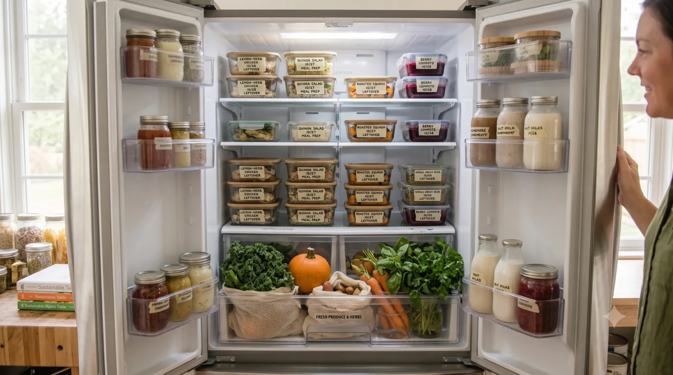 Proper meal storage in reusable containers to keep food fresh longer